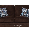 Canapé en tissu 1 + 2 + 3 ensembles de meubles de canapé de salon à deux places